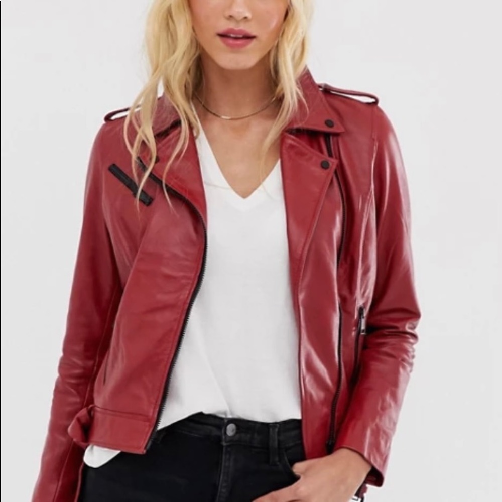 SOLD SOLD Barney’s Original Red Leather Jacket